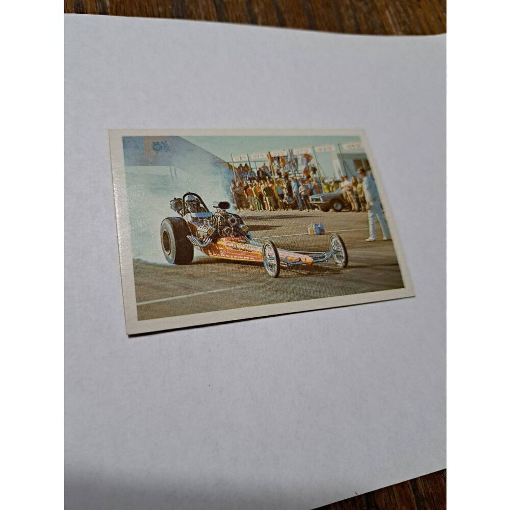 1971 Hubert Platts Georgia Shaker Mustang AHRA Fleer Drag Champ Car Trading Card